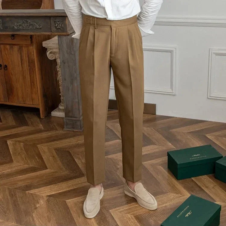 Agnes | High Rise Straight Leg Trousers