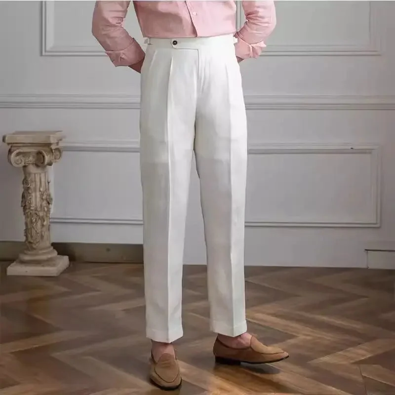 Mildred | 100% Linen High Waist Trousers