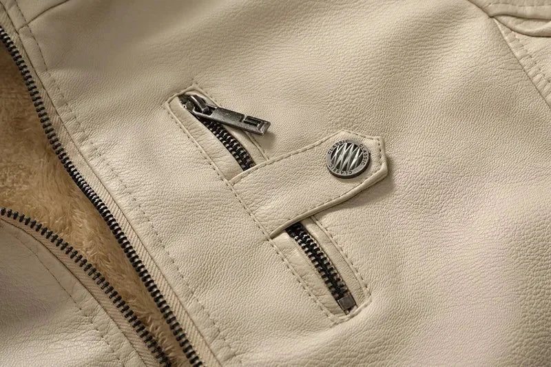 Isaie | Wool Lined Leather Jacket