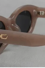Thick Rim Round Sunglasses