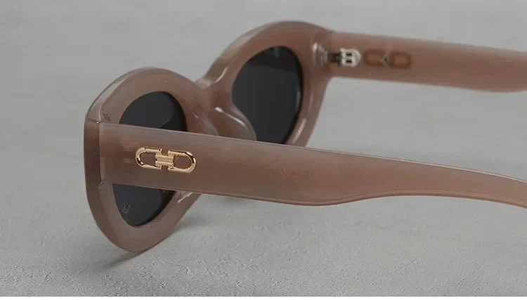 Thick Rim Round Sunglasses