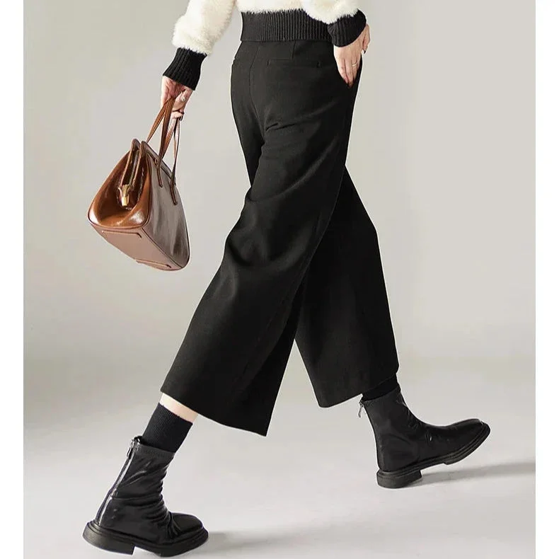 Aubertine | 55% Wool Elastic Waist Pants