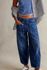 Maryse | Pull-On 100% Cotton Denim Jeans