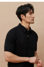 Barnabé | Fine Knit Button Down Polo