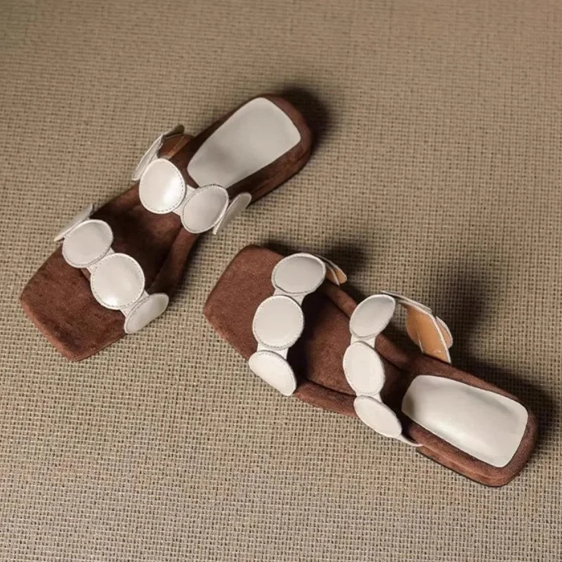 Rosella | Croc Embossed Suede Mules
