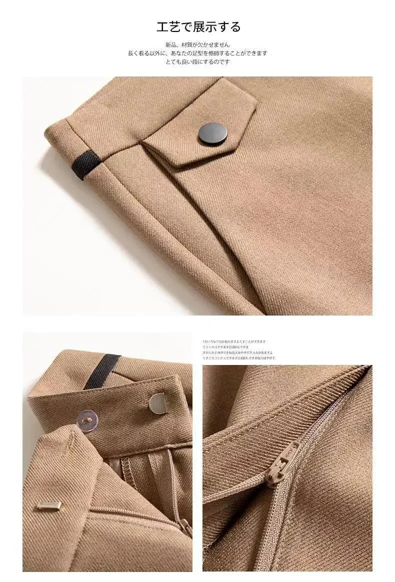 Manon | Cropped Stretch Straight Trousers