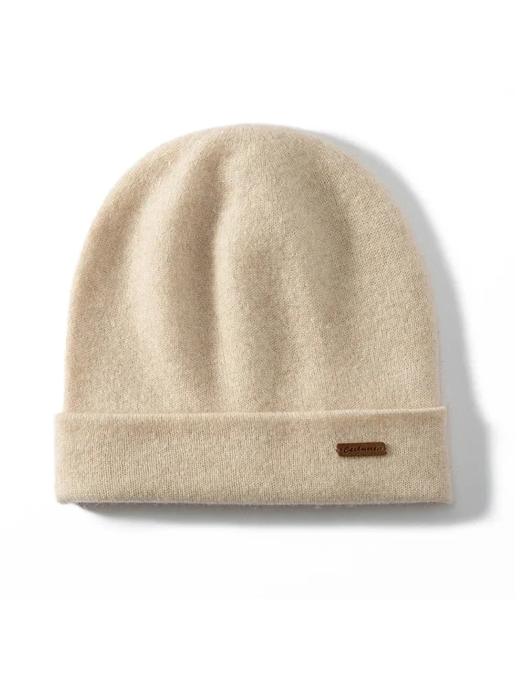Double Layer Cashmere Beanie