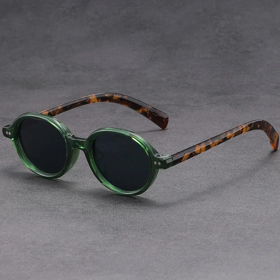 Deep Tint Round Acetate Sunglasses