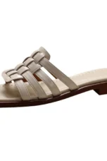 Andreanne | Hand Woven Square Toe Slides