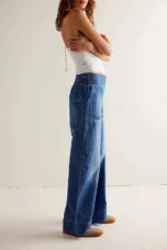 Melina | Loose Fit High Rise Wide Jeans