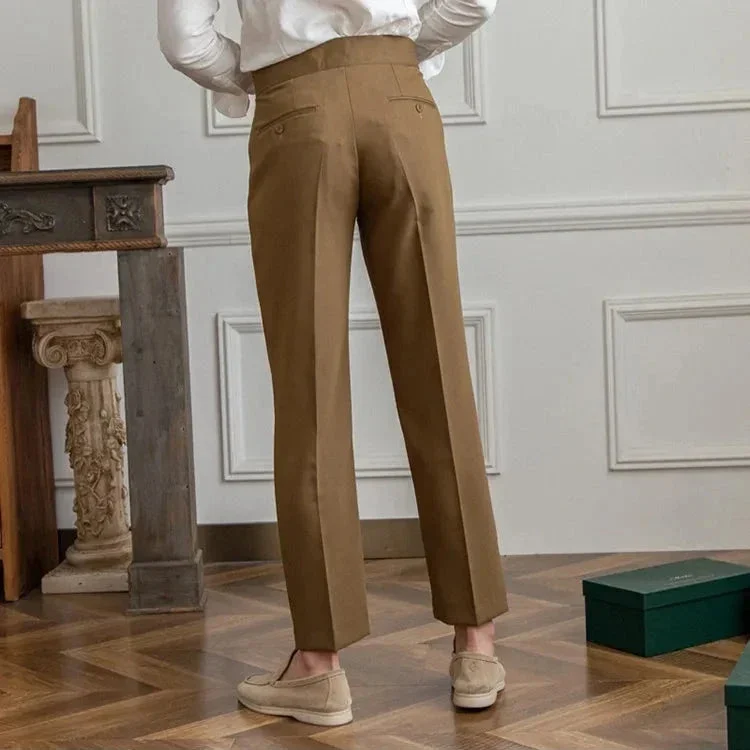 Agnes | High Rise Straight Leg Trousers
