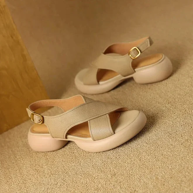 Bathilde | Crossover Band Padded Slides