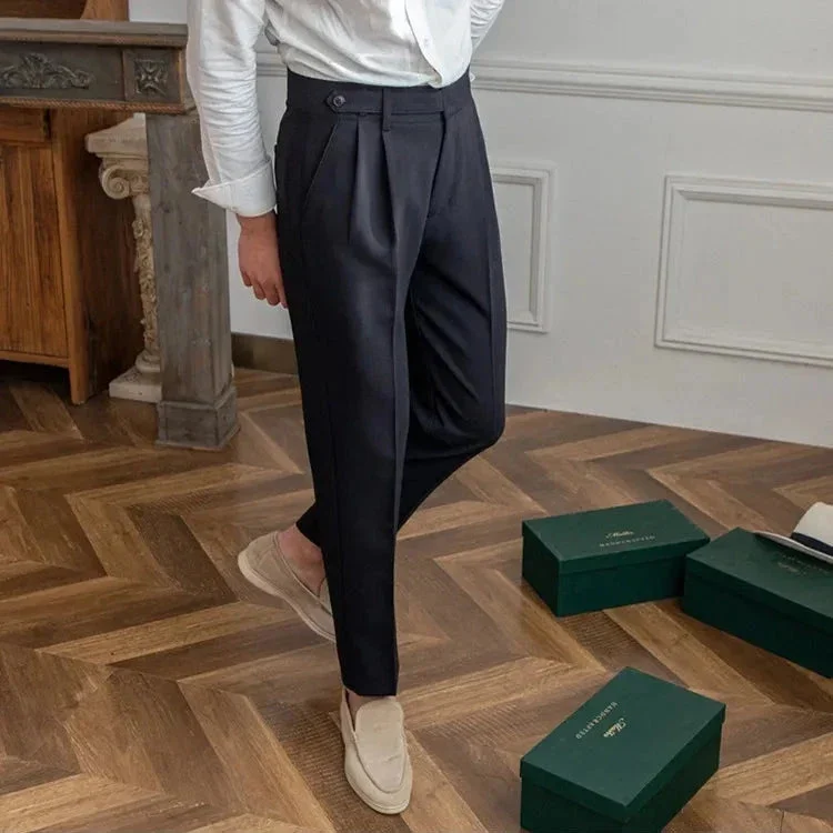 Agnes | High Rise Straight Leg Trousers