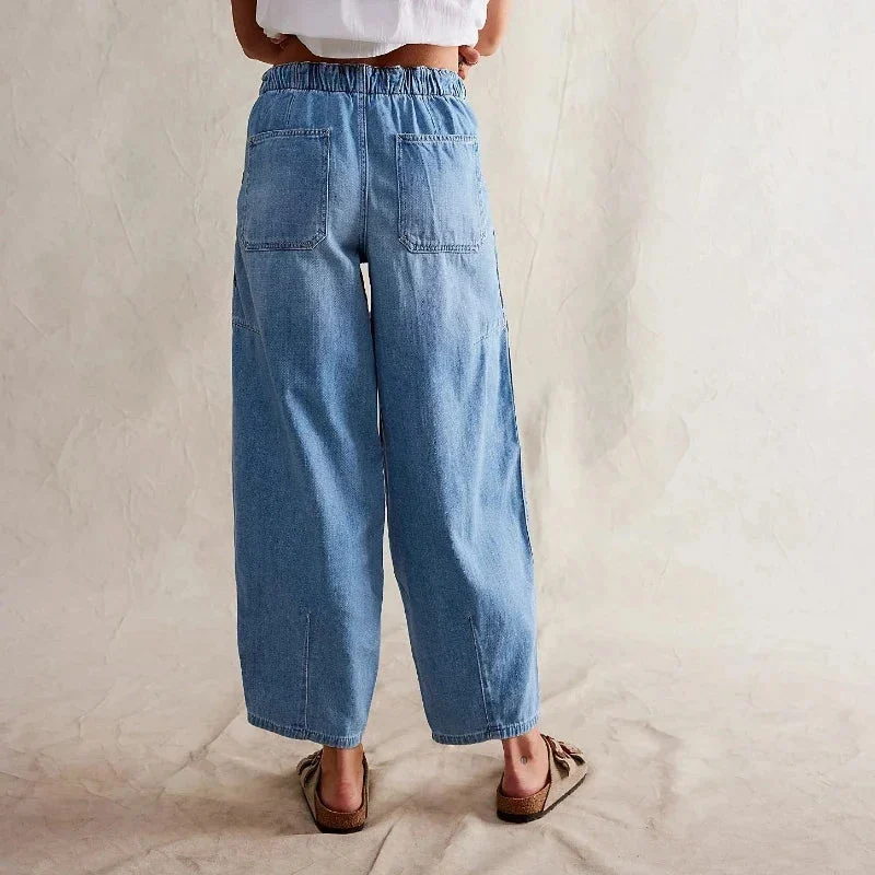 Maryse | Pull-On 100% Cotton Denim Jeans