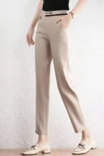 Manon | Cropped Stretch Straight Trousers