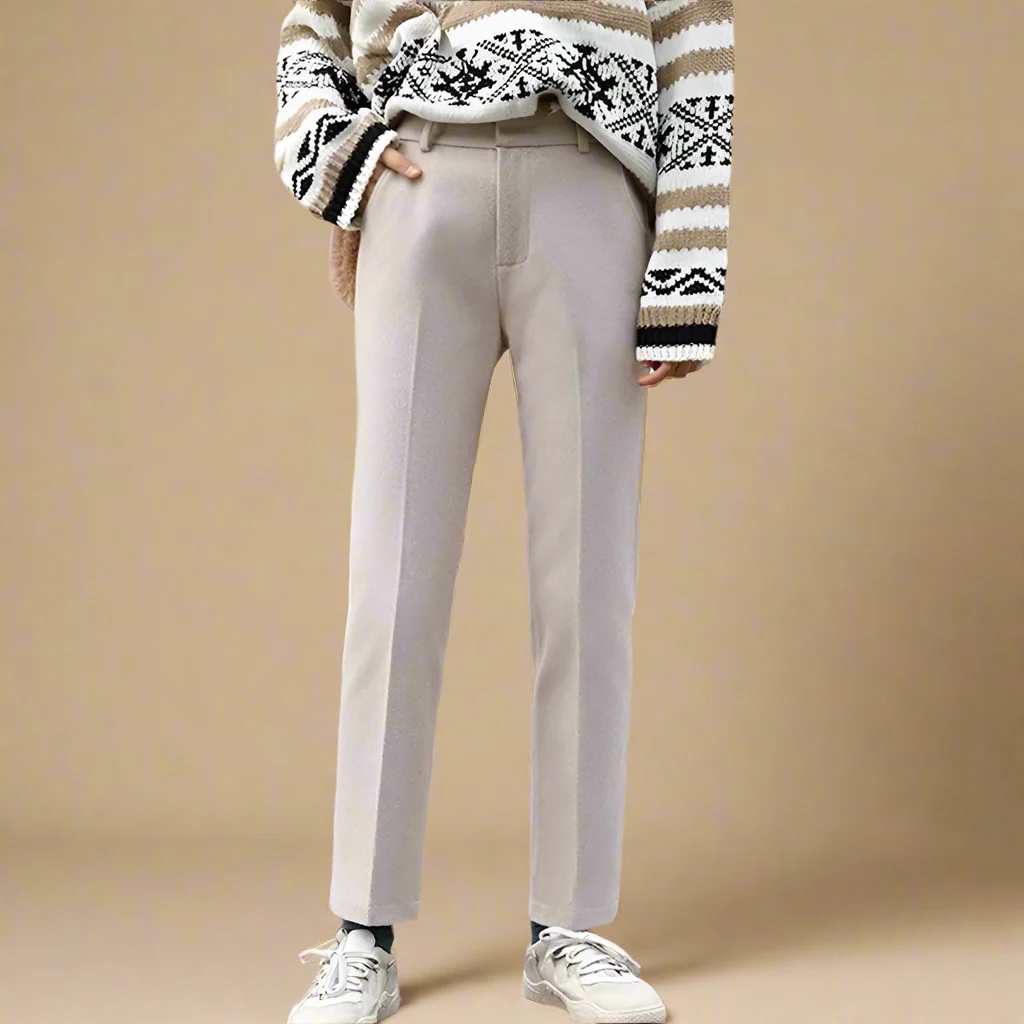 Colombine | 45% Wool Straight Leg Pants