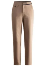 Manon | Cropped Stretch Straight Trousers