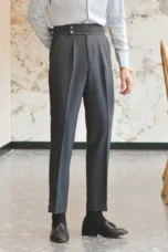 Carole | High Waist Pleated Trousers