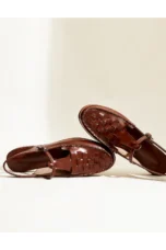 Peggy | Italian Leather Slingback Sandals