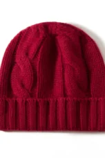 100% Cashmere Cable Knit Beanie