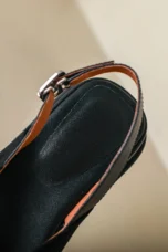 Maximilienne | Leather Low Platform Sandals