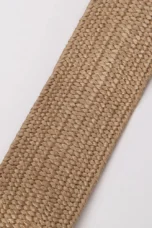 Woven Straw Belt, Wood Ring Buckle