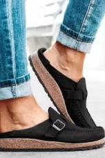 Georgianna | Buckled Platform Slip-On Mules