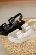 Cesarine | Double Buckle Platform Sandals