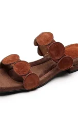 Rosella | Croc Embossed Suede Mules