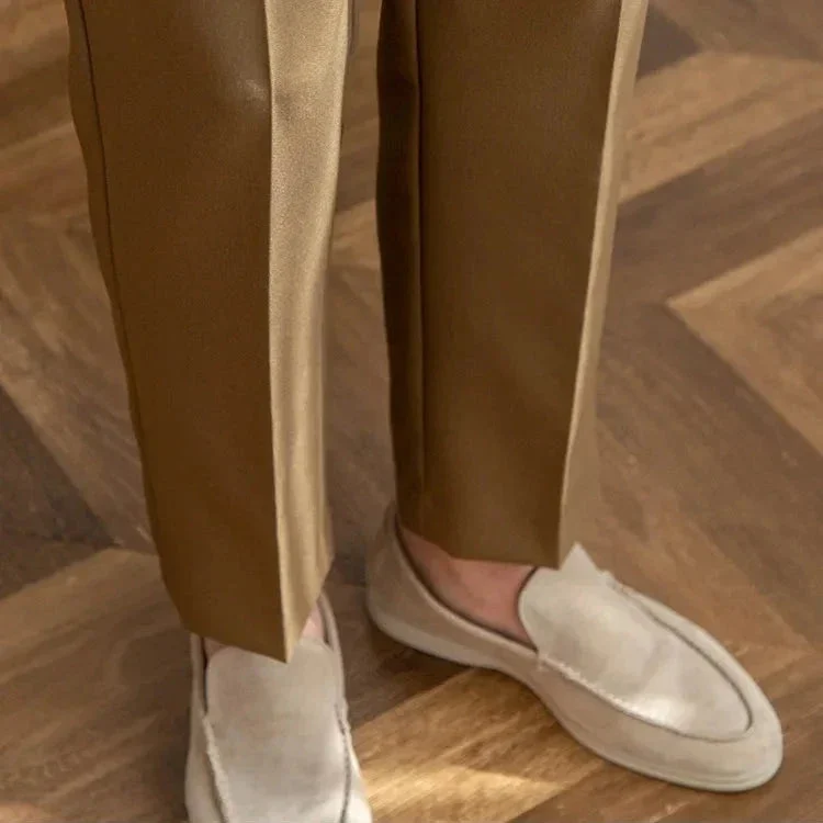 Agnes | High Rise Straight Leg Trousers