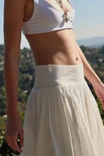 Sybil | Gathered Balloon Hem Skirt