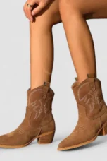 Lillian | Cushioned Suede Western Boots