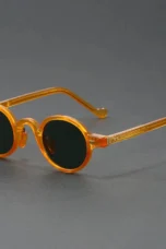 Translucent Round Acetate Sunglasses
