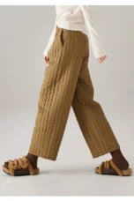 Helene | Quilted Insulated Wide Leg Pants