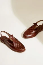 Peggy | Italian Leather Slingback Sandals