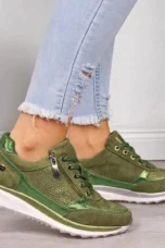 Gisele | Sequin Hidden Wedge Sneakers