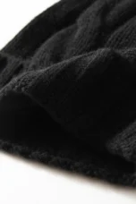 100% Cashmere Cable Knit Beanie