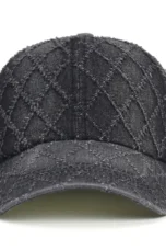 Diamond Stitch Denim Cap