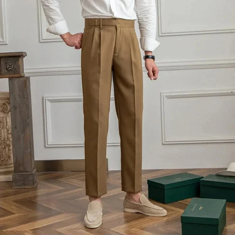 Agnes | High Rise Straight Leg Trousers