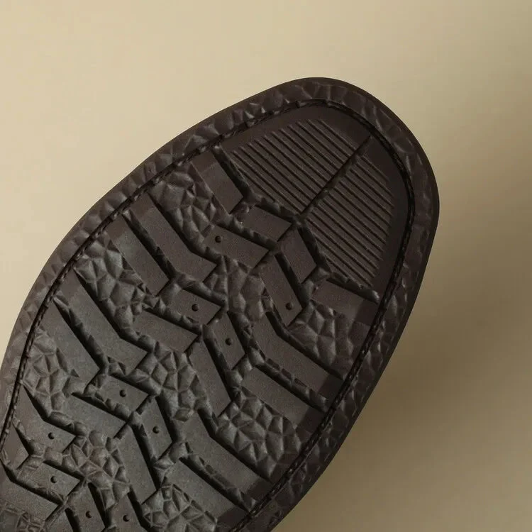 Arminda | Woven Leather T-Strap Sandals