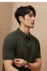 Barnabé | Fine Knit Button Down Polo