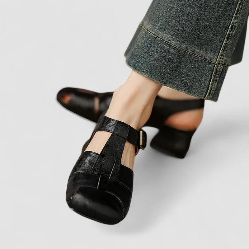 Edith | Ankle Strap Cushioned Mary Janes