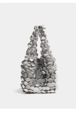 Ruched Bubble Tote, Long Shoulder Handles