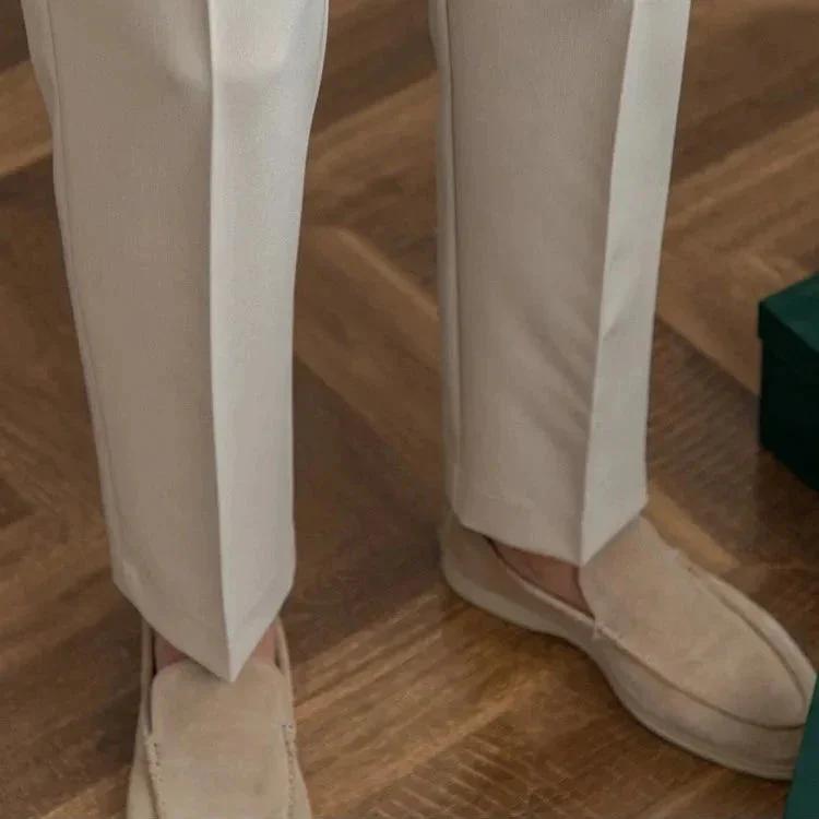 Agnes | High Rise Straight Leg Trousers
