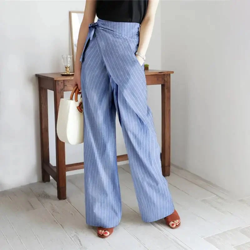 Paquerette | Cotton Pinstripe Trousers