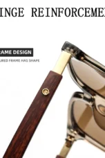 Wooden Arm Photochromic Sunglasses