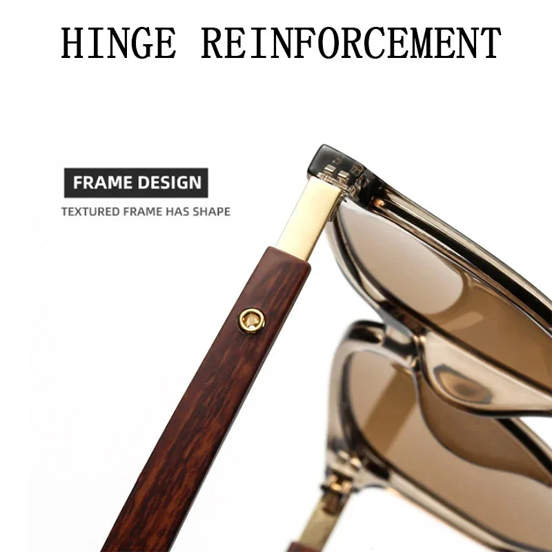 Wooden Arm Photochromic Sunglasses