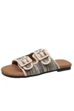 Shirley | Woven Upper Flat Sandals
