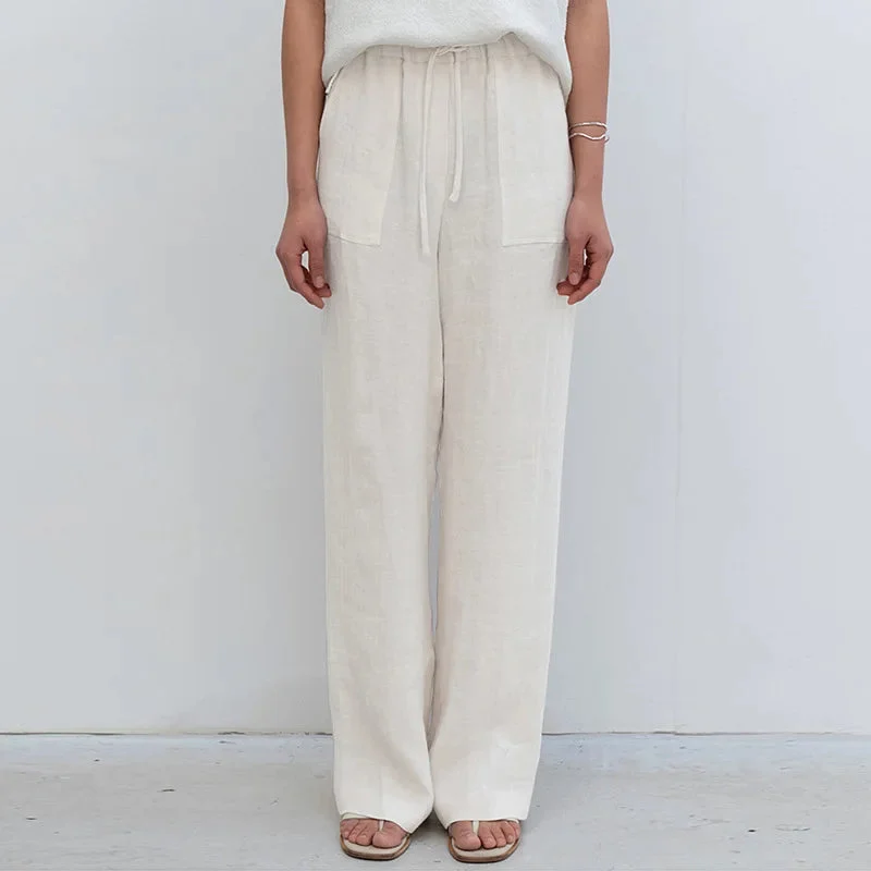Delima | Pure Linen Drawstring Pants