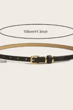 Leopard Print Leather Belt, 41 in